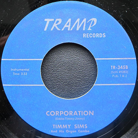 Timmy Sims - Count Down / Corporation | Tramp Records (TR-345) - 2