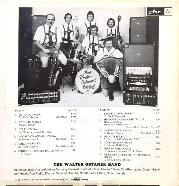 Walter Ostanek & His Band - The Walter Ostanek Band | Arc Records (AS 834) - 2 Walter Ostanek & His Band - The Walter Ostanek Band | Arc Records (AS 834) - 2
