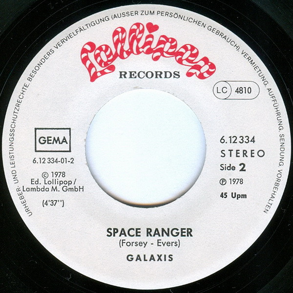 Galaxis - I Want More | Lollipop Records (6.12 334)