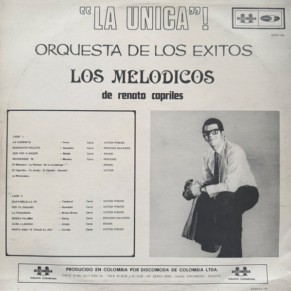 Los Melódicos De Renato Capriles - La Unica! | DISCOMODA (DCM 145) - 2 Los Melódicos De Renato Capriles - La Unica! | DISCOMODA (DCM 145) - 2
