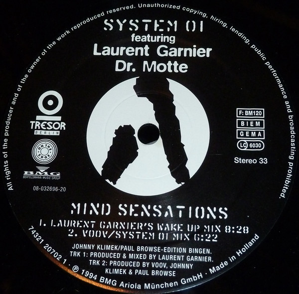 System 01 Featuring Laurent Garnier , Dr. Motte - Mind Sensations | Tresor (Tresor 16) - main System 01 Featuring Laurent Garnier , Dr. Motte - Mind Sensations | Tresor (Tresor 16) - main