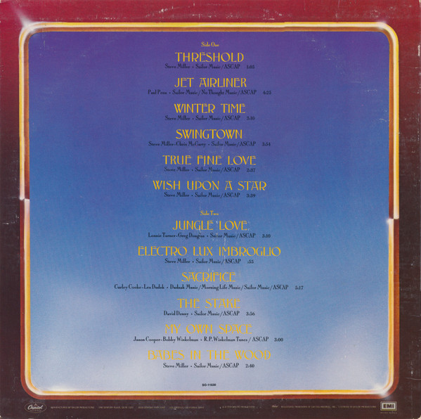 Steve Miller Band - Book Of Dreams | Capitol Records (SO-11630) - 2 Steve Miller Band - Book Of Dreams | Capitol Records (SO-11630) - 2