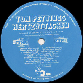 Tom Pettings Hertzattacken - Tom Pettings Hertzattacken | Schallter (204 355) - 3