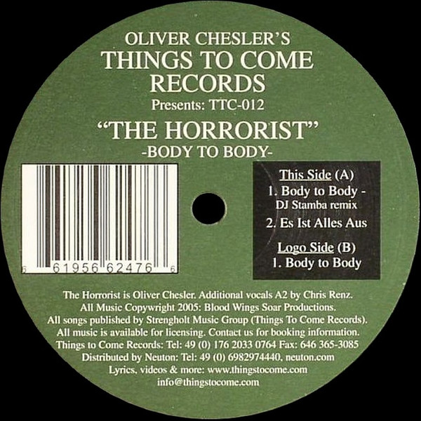 The Horrorist - Body To Body | Things To Come Records (TTC-012)