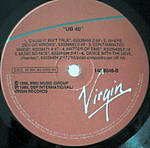 UB40 - UB40 | Virgin (140.8046) - 4 UB40 - UB40 | Virgin (140.8046) - 4