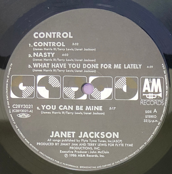 Janet Jackson - Control | A&M Records (C28Y3021) - 2 Janet Jackson - Control | A&M Records (C28Y3021) - 2