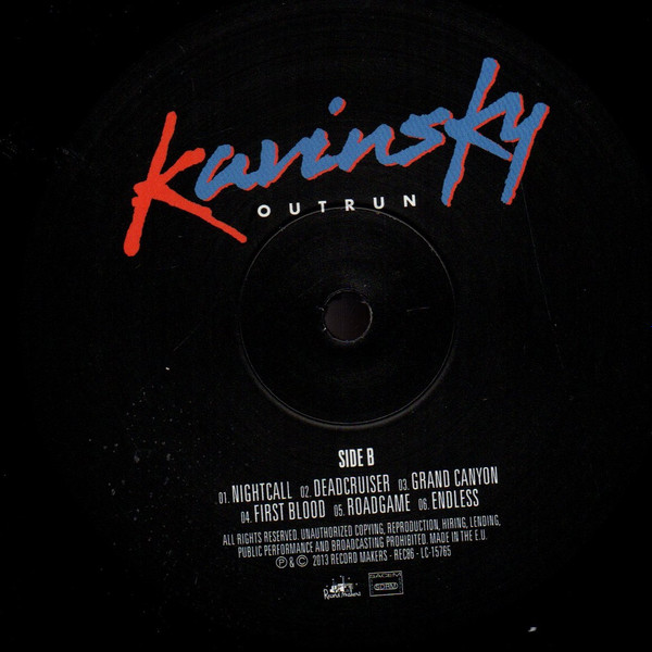 Kavinsky - Outrun | Record Makers (REC86) - 4 Kavinsky - Outrun | Record Makers (REC86) - 4