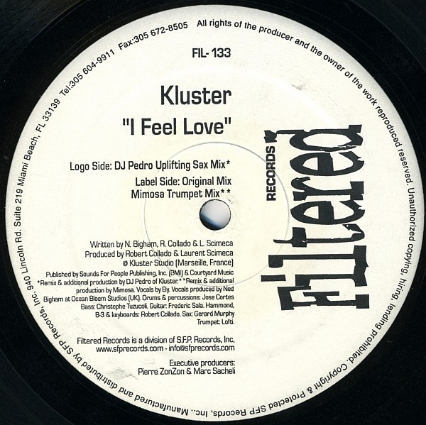 Kluster - I Feel Love | Filtered Records (FIL-133) - main