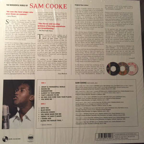 Sam Cooke - The Wonderful World Of Sam Cooke - Vinilo | Pan Am Records (9152302) - 2 Sam Cooke - The Wonderful World Of Sam Cooke - Vinilo | Pan Am Records (9152302) - 2