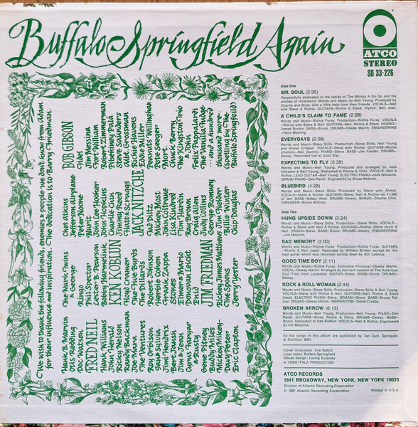 Buffalo Springfield - Buffalo Springfield Again | ATCO Records (SD 33-226) - 2