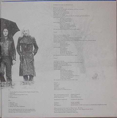 Thin Lizzy - Shades Of A Blue Orphanage | Decca (TXS 108) - 3