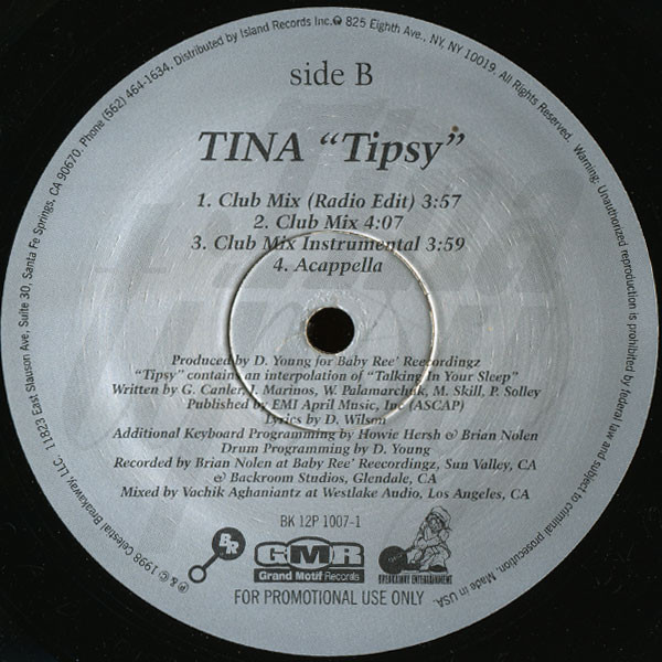 Tina - Tipsy | Breakaway Entertainment (BK 12P 1007-1)