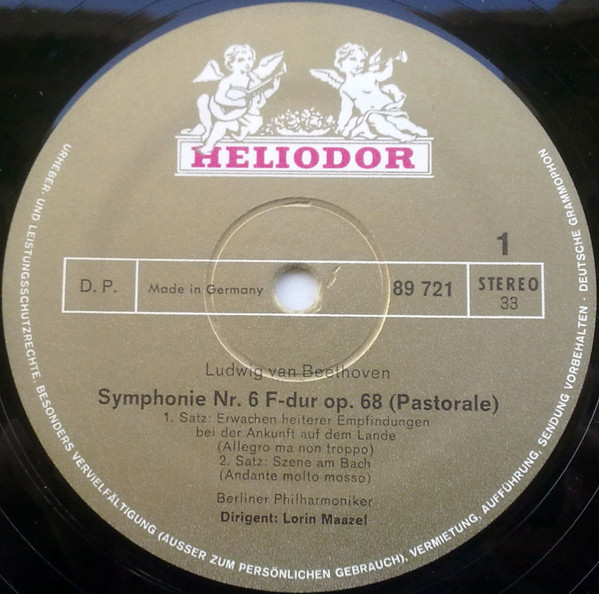 Ludwig van Beethoven , Berliner Philharmoniker , Lorin Maazel - Pastorale - Symphonie Nr. 6 | Heliodor (89 721) - 3