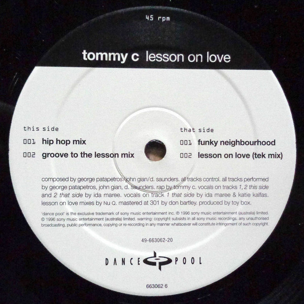 Tommy C - Lesson On Love | Dance Pool (663062) - 2 Tommy C - Lesson On Love | Dance Pool (663062) - 2