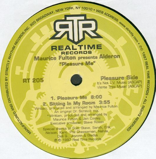 Maurice Fulton Presents Alderon - Pleasure Me | Realtime Records (RT205) - main