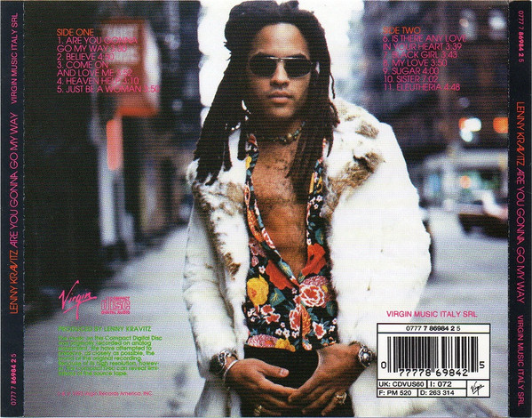 Lenny Kravitz - Are You Gonna Go My Way | Virgin (0777 7 86984 2 5) - 2