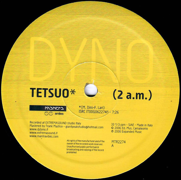 Dyno - Tetsuo | Mantra Smiles (MTR2274) - main