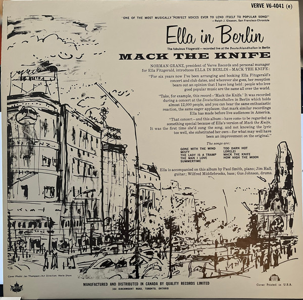 Ella Fitzgerald - Ella In Berlin | Verve Records (V6-4041) - 2 Ella Fitzgerald - Ella In Berlin | Verve Records (V6-4041) - 2