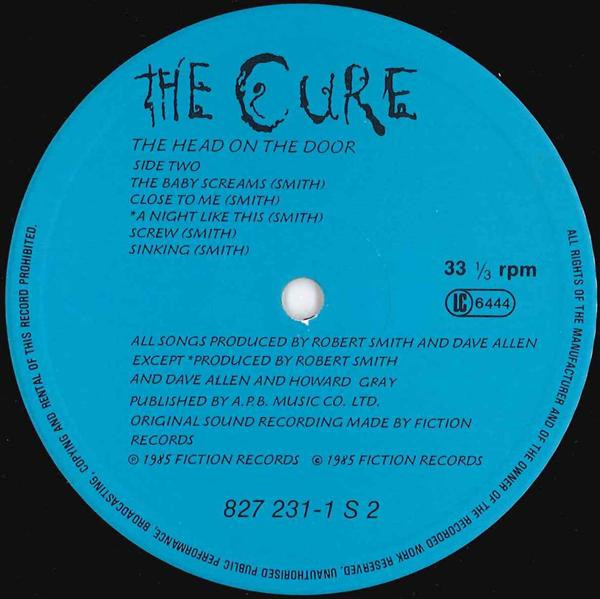 The Cure - The Head On The Door | Fiction Records (827 231-1ME) - 4 The Cure - The Head On The Door | Fiction Records (827 231-1ME) - 4