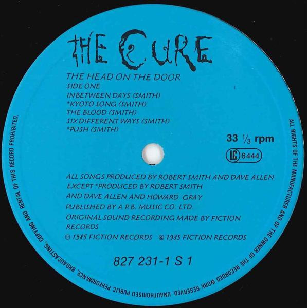 The Cure - The Head On The Door | Fiction Records (827 231-1ME) - 3 The Cure - The Head On The Door | Fiction Records (827 231-1ME) - 3