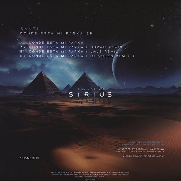 Santi - Donde Esta Mi Parka EP | Sounds Of Sirius (SOSNZ008) - 2