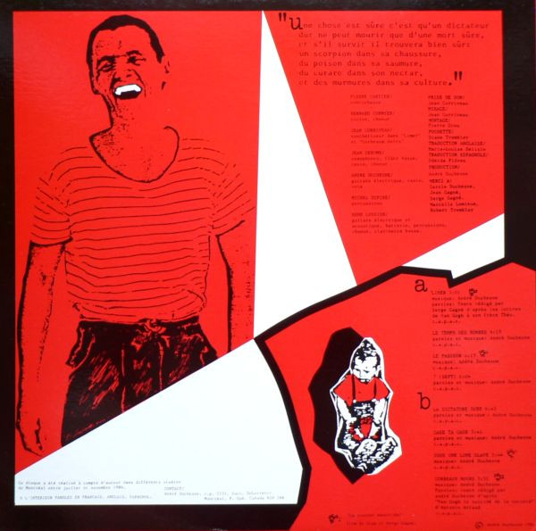 André Duchesne - Le Temps Des Bombes | Not On Label (A.D. #7777) - 2 André Duchesne - Le Temps Des Bombes | Not On Label (A.D. #7777) - 2