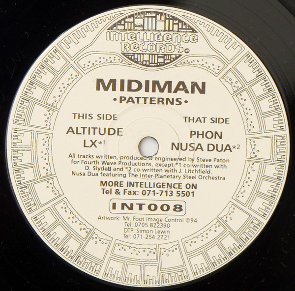 Midiman - Patterns | Intelligence Records (INT008) - main Midiman - Patterns | Intelligence Records (INT008) - main