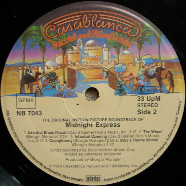 Giorgio Moroder - Midnight Express (Music From The Original Motion Picture Soundtrack) | Casablanca (NB 7043) - 4 Giorgio Moroder - Midnight Express (Music From The Original Motion Picture Soundtrack) | Casablanca (NB 7043) - 4