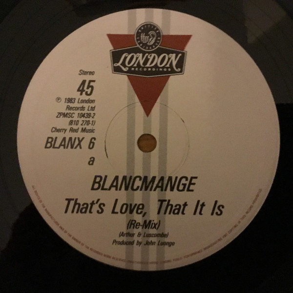 Blancmange - That's Love, That It Is (New Dance Mix Version) (12") [Vinyl] | London Records (BLANX 6) - 4