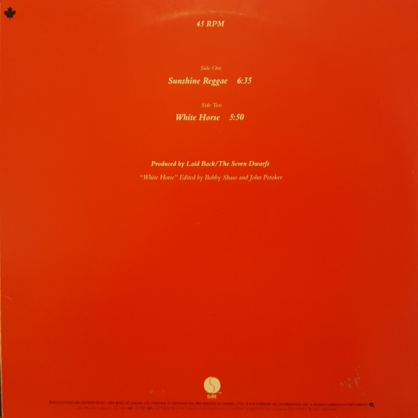 Laid Back - Sunshine Reggae (12") [Vinyl] | Sire (92 01780) - 2