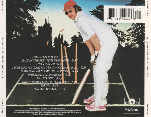 Elton John - Elton John's Greatest Hits Volume II | Polydor (314 512 533-2) - 2 Elton John - Elton John's Greatest Hits Volume II | Polydor (314 512 533-2) - 2
