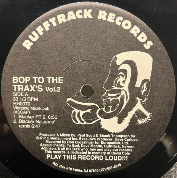 B.O.P. - Bop To The Trax's Vol. 2 | Rufftrack Records (RR0070) - main