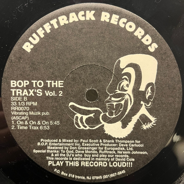 B.O.P. - Bop To The Trax's Vol. 2 | Rufftrack Records (RR0070) - 2