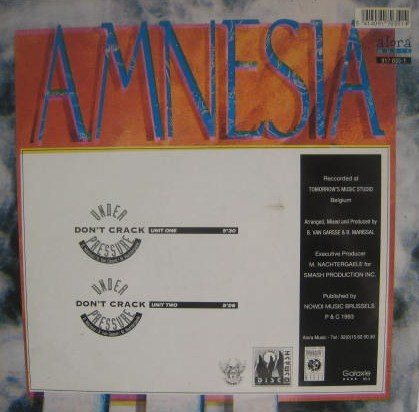 Amnesia - Don't Crack Under Pressure (Remixes) | Alora Music (917 035-1) - 2