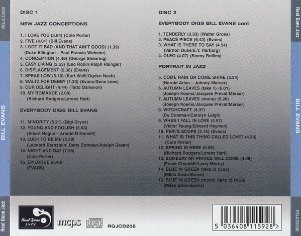 Bill Evans - Three Classic Albums | Real Gone Jazz (RGJCD208) - main