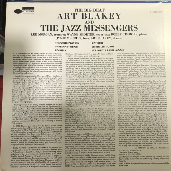Art Blakey & The Jazz Messengers - The Big Beat | Blue Note (BST-84029) - 2 Art Blakey & The Jazz Messengers - The Big Beat | Blue Note (BST-84029) - 2