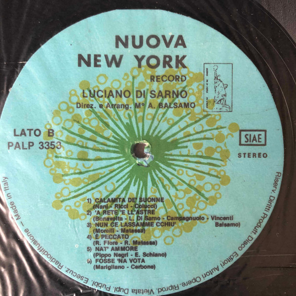 Luciano Di Sarno - Napulitane All'Estero | Nuova New York Record (PALP 3353) - 4 Luciano Di Sarno - Napulitane All'Estero | Nuova New York Record (PALP 3353) - 4