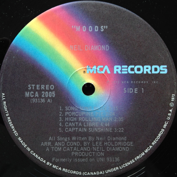 Neil Diamond - Moods | MCA Records (MCA 2005) - 3 Neil Diamond - Moods | MCA Records (MCA 2005) - 3