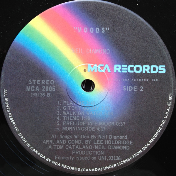 Neil Diamond - Moods | MCA Records (MCA 2005) - 4 Neil Diamond - Moods | MCA Records (MCA 2005) - 4