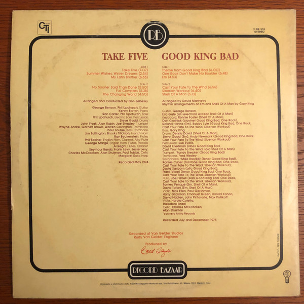 George Benson - Take Five / Good King Bad | Record Bazaar (2 RB 333) - 2