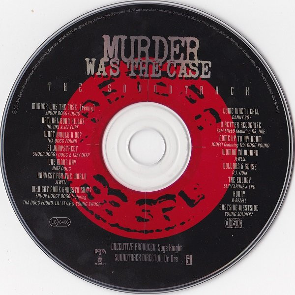 Various - Murder Was The Case (The Soundtrack) | Death Row Records (6544-92484-2) - 3 Various - Murder Was The Case (The Soundtrack) | Death Row Records (6544-92484-2) - 3