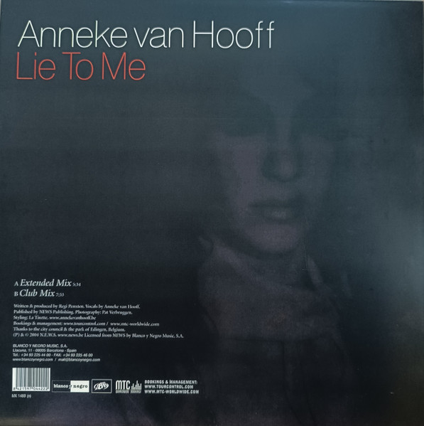 Anneke Van Hooff - Lie To Me | Blanco Y Negro (MX 1469) - 2 Anneke Van Hooff - Lie To Me | Blanco Y Negro (MX 1469) - 2