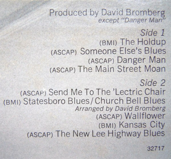 David Bromberg - Wanted Dead Or Alive | Columbia (C 32717) - 3 David Bromberg - Wanted Dead Or Alive | Columbia (C 32717) - 3