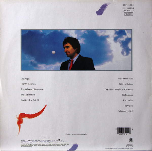 Chris de Burgh - Into The Light | A&M Records (395121-1) - 2