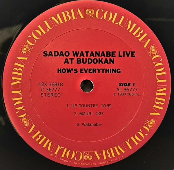 Sadao Watanabe - How's Everything - Sadao Watanabe Live At Budokan | Columbia (C2X 36818) - 4 Sadao Watanabe - How's Everything - Sadao Watanabe Live At Budokan | Columbia (C2X 36818) - 4