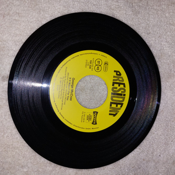 George McCrae - One Step Closer (To Love) | President Records (106 339-100)