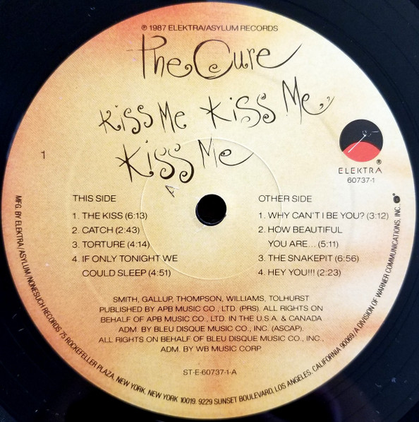 The Cure - Kiss Me Kiss Me Kiss Me | Elektra (60737-1) - 3 The Cure - Kiss Me Kiss Me Kiss Me | Elektra (60737-1) - 3