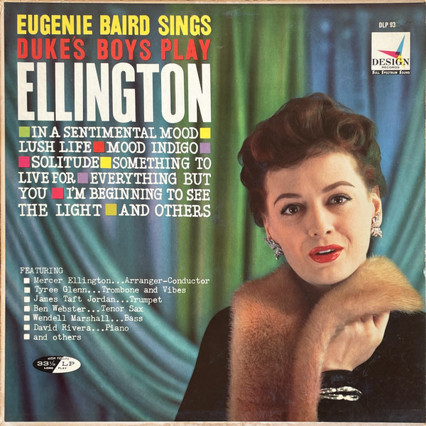 Eugenie Baird - Eugenie Baird Sings, Duke's Boys Play Ellington | Design Records (DLP 93)