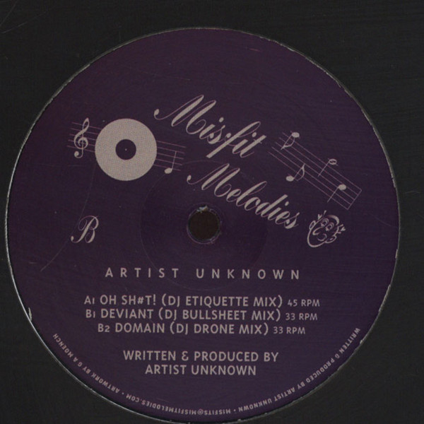 Artist Unknown - Oh Sh#t! / Deviant / Domain | Misfit Melodies (MFM02)