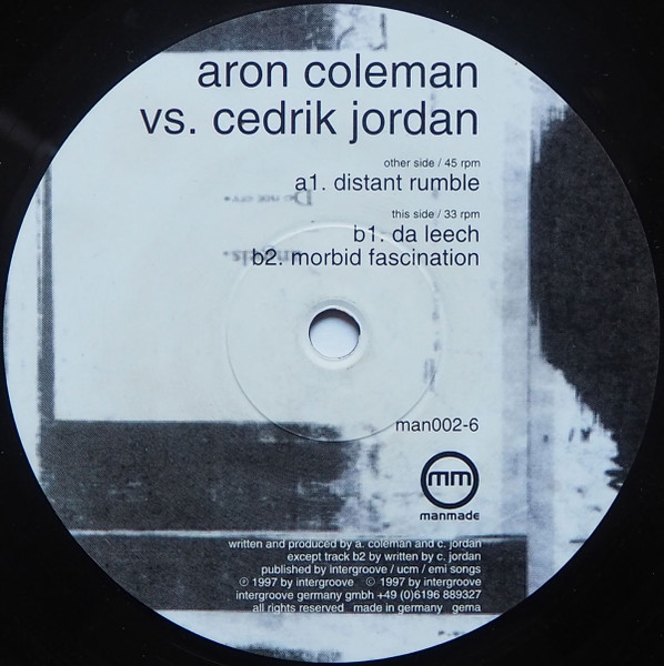 Aron Coleman Vs. Cedrik Jordan - Distant Rumble | Manmade (man002-6)